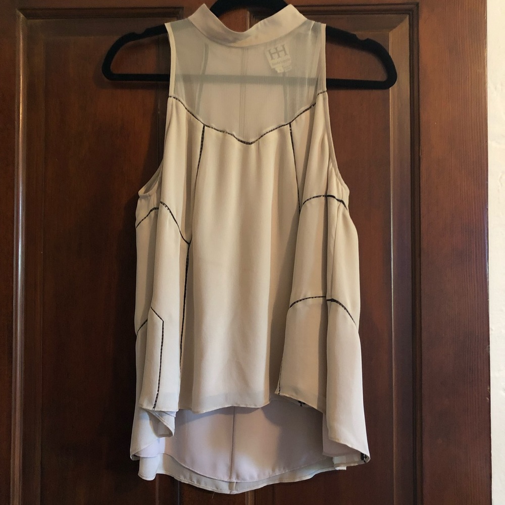 Haute Hippie top with sheer panel